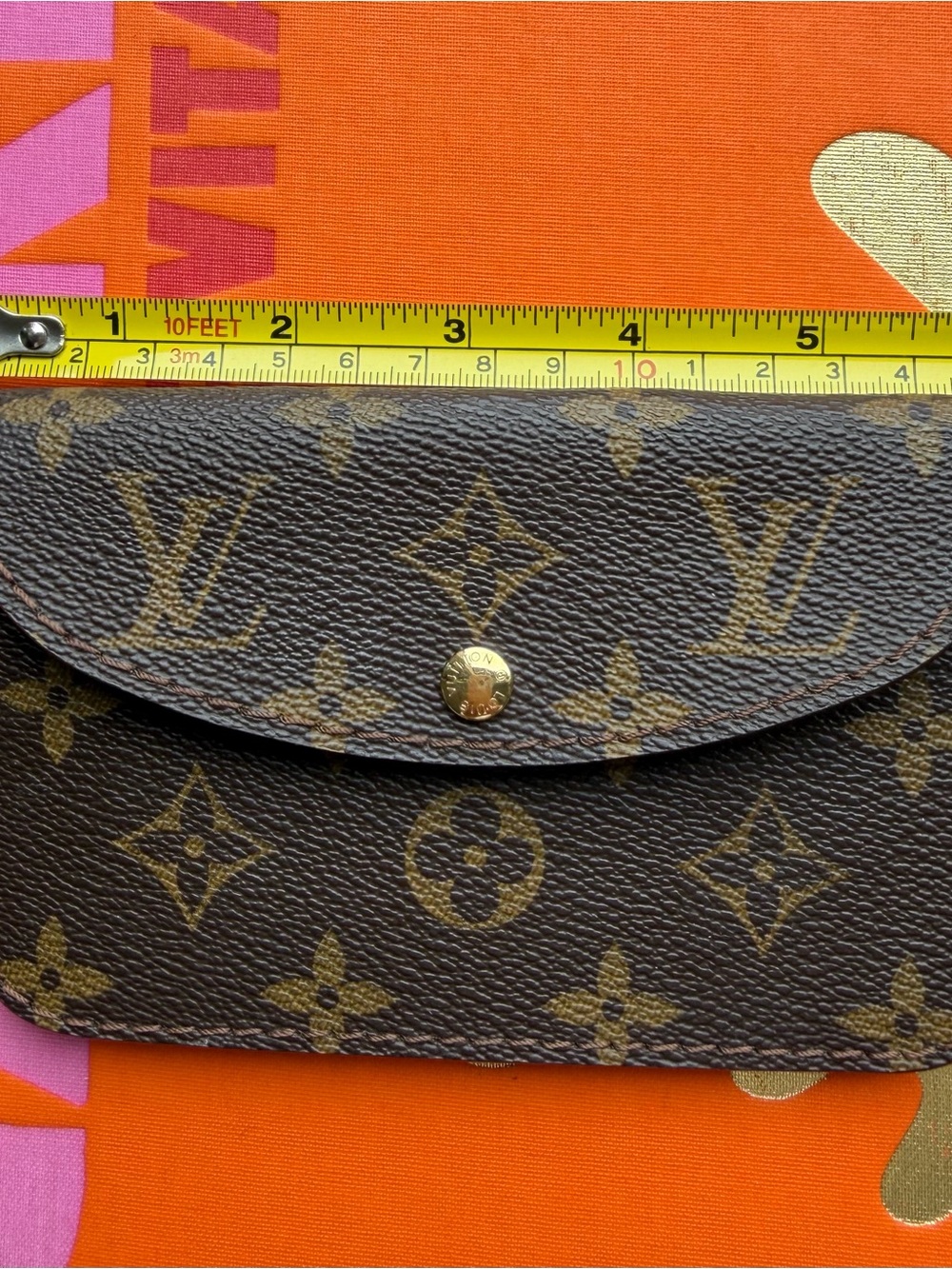 AUTHENTIC Louis Vuitton Monogram Canvas Small Wallet/Pouch/Case - Brown & Gold - Picture 2 of 11